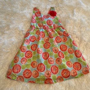 Penelope Mack ltd sundress DRESS 5 5t Spring summer citrus print KIDS
